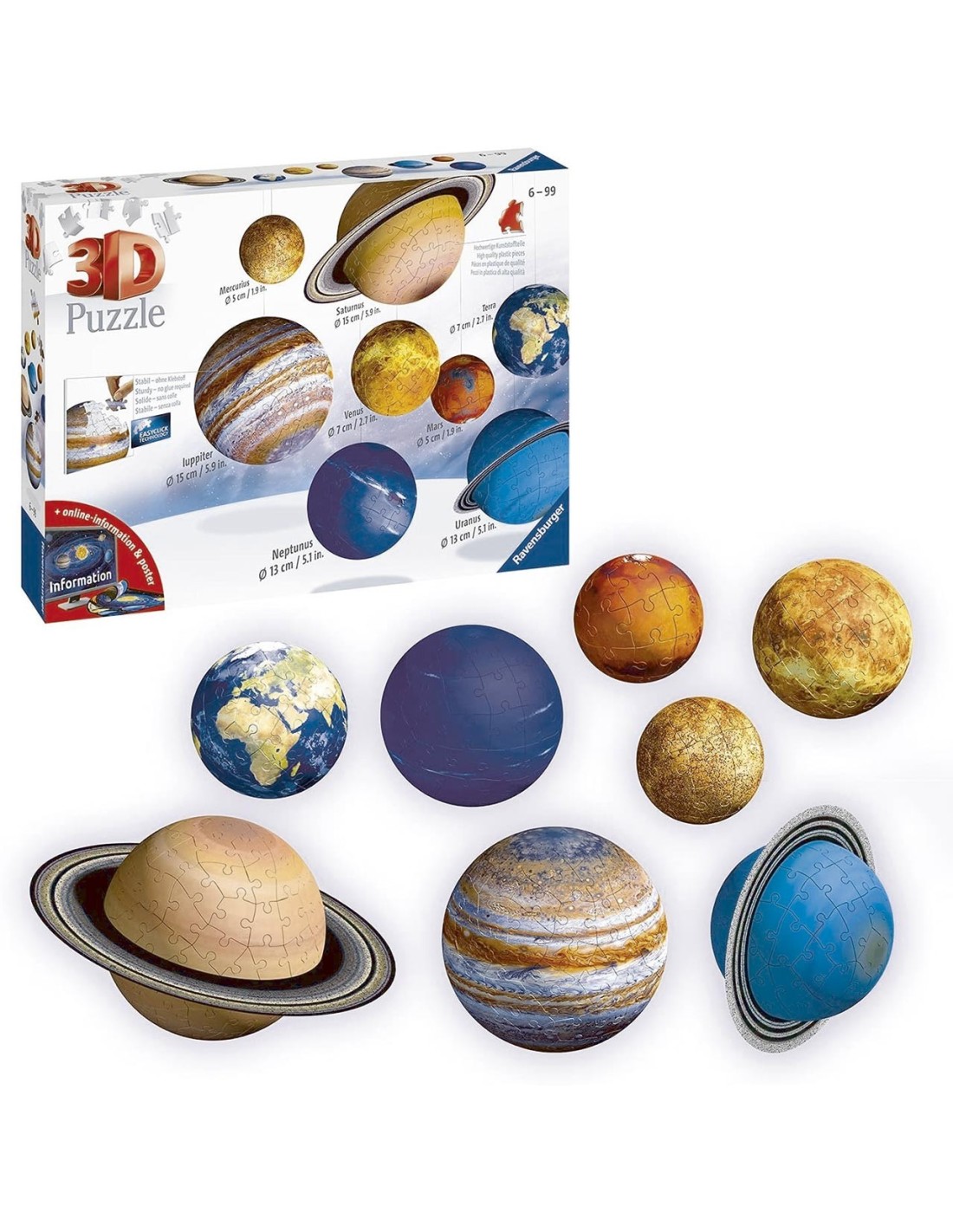 Puzzle 3D planetas